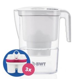 BWT Vízszűrő kancsó Vida 2,6l fehér manuális 3 szűrővel 815485-a