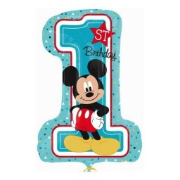 Disney Mickey Classic Első születésnap fólia lufi 71 cm