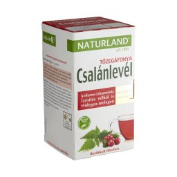 Naturland Csalánlevél és tőzegáfonya teakeverék 20x1,2g