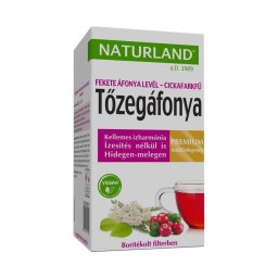 Naturland tőzegáfonya + fekete áfonya + cickafarkfű teakeverék 20x1,2g