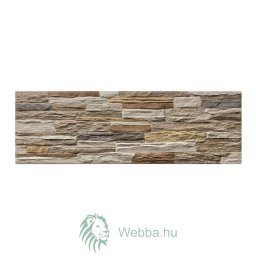 Ohio Mix homlokzati csempe Külső / belső, matt, kőutánzat, tarka, 17 x 52 cm