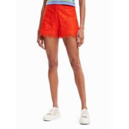 Desigual Szövet rövidnadrág Preston 23SWPW04 Narancssárga Regular Fit