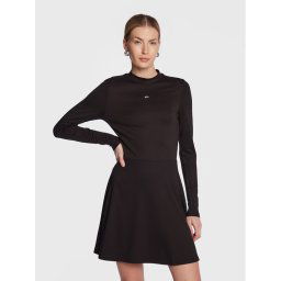 Tommy Jeans Hétköznapi ruha Essential DW0DW15068 Fekete Regular Fit