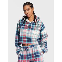 Tommy Jeans Pulóver Crp Tartan DW0DW14866 Kék Relaxed Fit