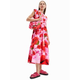 Desigual Nyári ruha MONSIEUR CHRISTIAN LACROIX Tulip 23SWVW25 Rózsaszín Regular Fit