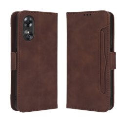 SLOT pénztárca tok Oppo A17 barna