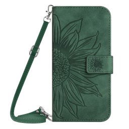ART SUN FLOWER pénztárca tok szíjjal Motorola Moto E22s zöld