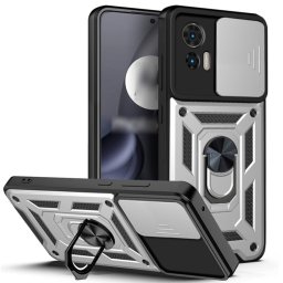 RING KAMERA Borító tartóval Motorola Edge 30 Neo ezüsthöz