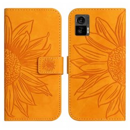 ART SUN FLOWER Pénztárca tok pánttal Motorola Edge 30 Neo sárga