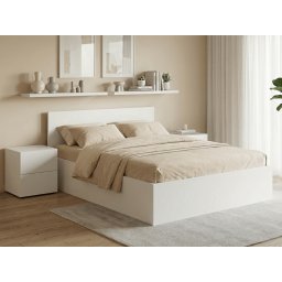 SOFIA ágy 120 x 200 cm, fehér Ágyrács: Lamellás ágyrács, Matrac: Coco Maxi 20 cm matrac