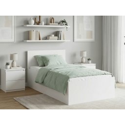SOFIA ágy 90 x 200 cm, fehér Ágyrács: Lamellás ágyrács, Matrac: Coco Maxi 20 cm matrac