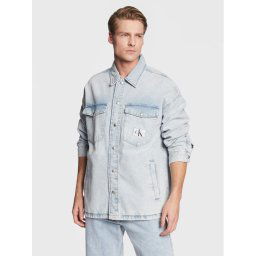 Calvin Klein Jeans Farmer kabát J30J322383 Kék Oversize