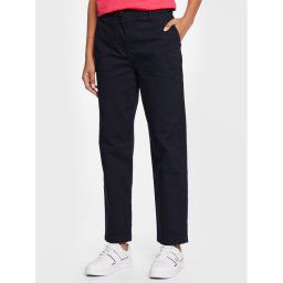 Tommy Hilfiger Szövet nadrág WW0WW35694 Sötétkék Regular Fit