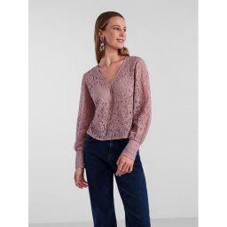 Pieces Blúz 17135411 Rózsaszín Regular Fit