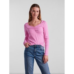 Pieces Blúz 17135564 Rózsaszín Slim Fit