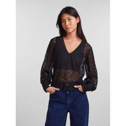 Pieces Blúz 17135411 Fekete Regular Fit