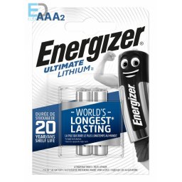Energizer Ultimate Lithium L92 AAA B2 ( 1 db / ár ) NEW mûanyagmentes papír csomagolás
