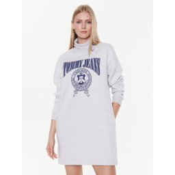 Tommy Jeans Kötött ruha Varsity DW0DW15004 Szürke Regular Fit
