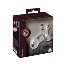 Fetish - fém pénisz ketrec (ezüst)