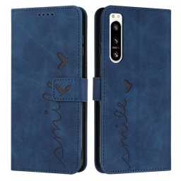 ART SMILE Pénztárca huzat vezetékkel Sony Xperia 5 IV kék