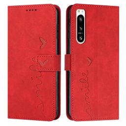 ART SMILE Pénztárca huzat vezetékkel Sony Xperia 5 IV piros