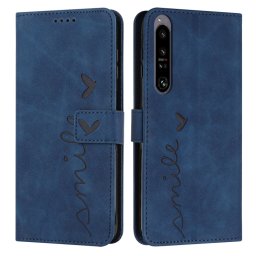 ART SMILE Pénztárca huzat vezetékkel Sony Xperia 1 IV 5G kék