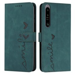 ART SMILE Pénztárca huzat vezetékkel Sony Xperia 1 IV 5G zöld