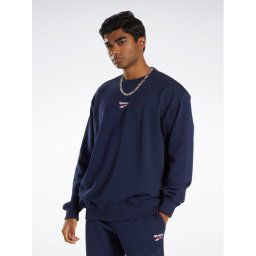 Reebok Pulóver Classics Small Vector Crew Sweatshirt HS7146 Kék