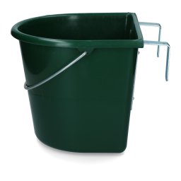 Vplast 15 l adagolóvályú horgokkal acél fogantyúval zöld istálló állattartás etetés itatástechnológia etetőtálak