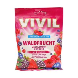 Vivil erdei gyümölcs ízű cukorka 60g