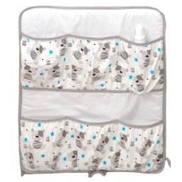 Mama Kiddies(R) Baby Bear zsebes tároló szürke macis mintával