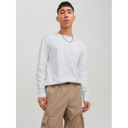Jack&Jones Hosszú ujjú Classic 12227674 Fehér Relaxed Fit