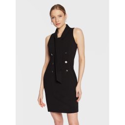 DKNY Koktélruha DD3A1852 Fekete Slim Fit