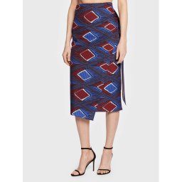 Weekend Max Mara Midi szoknya Fiore 23510103 Sötétkék Regular Fit