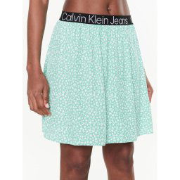 Calvin Klein Jeans Trapéz szoknya J20J221512 Zöld Regular Fit