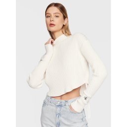 Calvin Klein Jeans Sweater J20J220708 Ekru Regular Fit