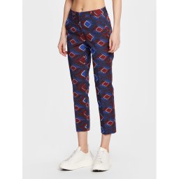 Weekend Max Mara Szövet nadrág Domino 23513111 Sötétkék Slim Fit