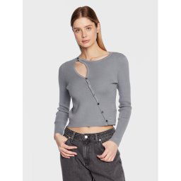 Calvin Klein Jeans Kardigán J20J220707 Szürke Regular Fit