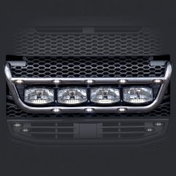 Volvo Euro5 / Euro6 inox front konzol ALACSONY