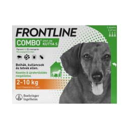Frontline Combo Spot on S (2-10 kg) A.U.V. rácsepegtető oldat kutyáknak 3x 0,67ml