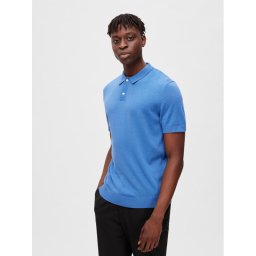 Selected Homme Pólóing 16088649 Kék Regular Fit