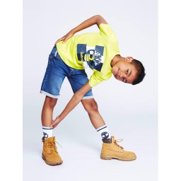Timberland Póló T25T80 D Sárga Regular Fit