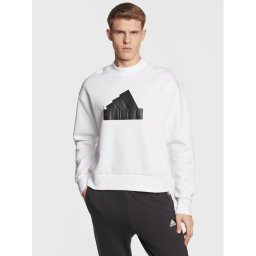 adidas Pulóver Future Icons Badge of Sport Crew Sweatshirt IC3741 Fehér Regular Fit