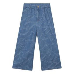 MICHAEL KORS KIDS Szövet nadrág R14145 S Kék Loose Fit