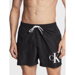 Calvin Klein Swimwear Úszónadrág KM0KM00849 Fekete Regular Fit