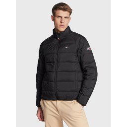 Tommy Jeans Pehelykabát Light DM0DM15385 Fekete Regular Fit