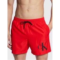 Calvin Klein Swimwear Úszónadrág KM0KM00849 Piros Regular Fit