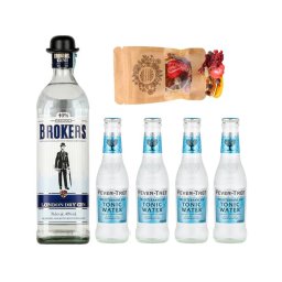 Broker's Gin Tonik szett ajándék vegyes ginfűszerrel