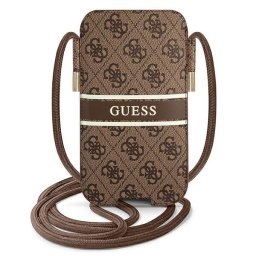 Guess 4G Stripe univerzális telefontáska 6.7" (barna)