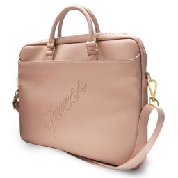 Guess Saffiano Script 16" laptop táska (rózsaszín)